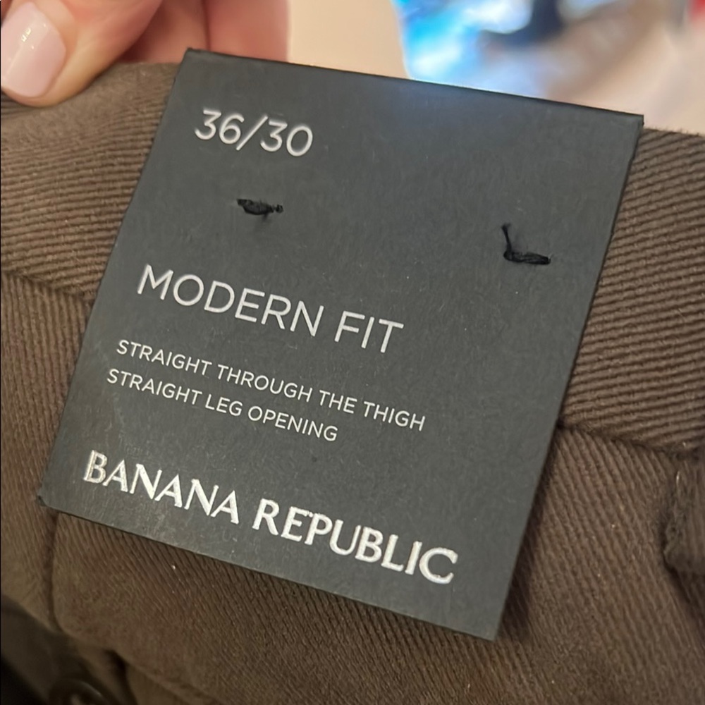 Banana Republic Brown Modern Fit Chinos